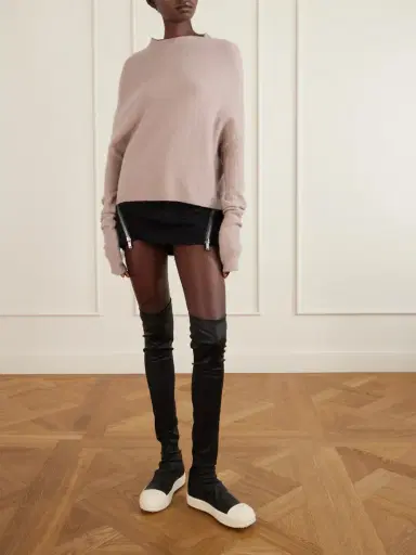 Rick Owens Crater Cashmere-blend Turtleneck Sweater | Thumbnail 2