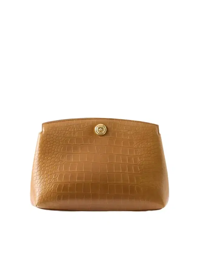 Liffner Pushlock Croc-effect Leather Clutch