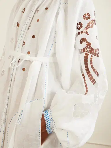 Vita Kin Babylon Broderie Anglaise-trimmed Linen Maxi Dress | Thumbnail 4 Vita Kin Babylon Broderie Anglaise-trimmed Linen Maxi Dress | Thumbnail 4