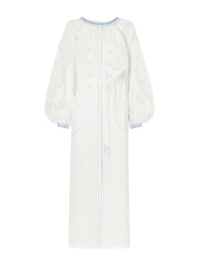 Vita Kin Babylon Broderie Anglaise-trimmed Linen Maxi Dress