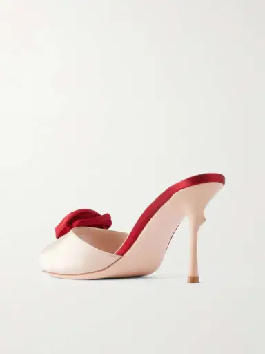 Roger Vivier Epine Rose 85 Twill-trimmed Satin Sandals | Thumbnail 3 Roger Vivier Epine Rose 85 Twill-trimmed Satin Sandals | Thumbnail 3