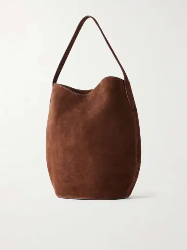 Liffner Buckled Large Suede Shoulder Bag | Thumbnail 4