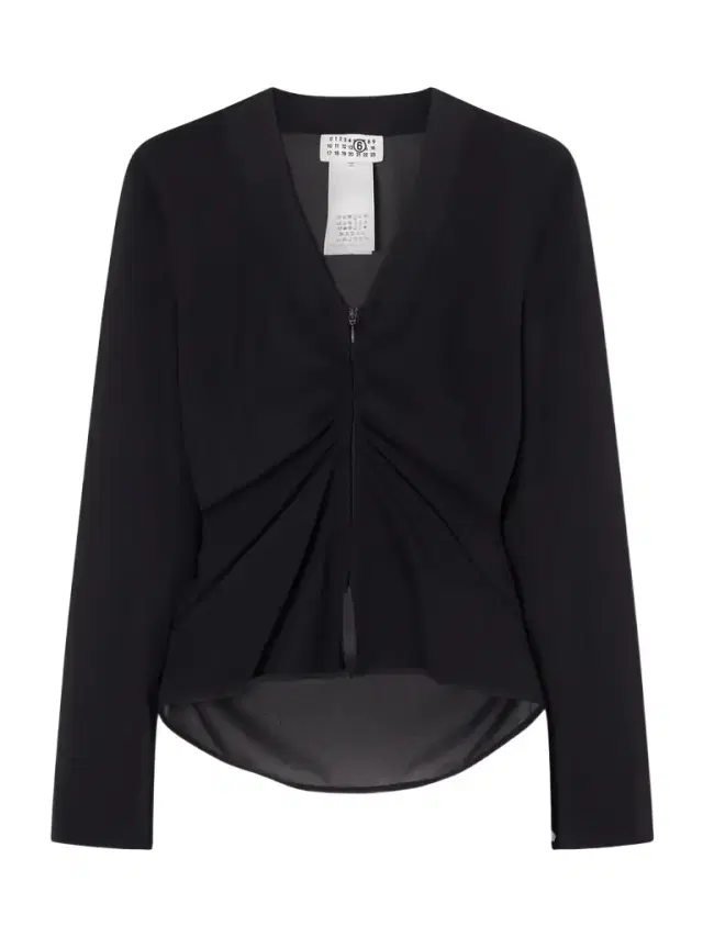 Jersey Zip-up Blouse