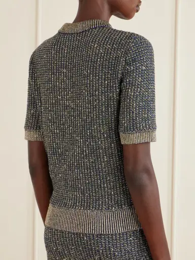Balmain Embellished Tweed Sweater | Thumbnail 4 Balmain Embellished Tweed Sweater | Thumbnail 4