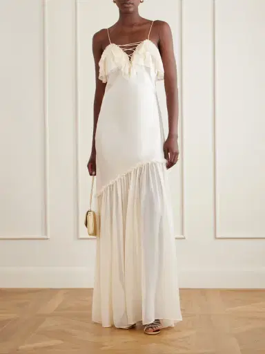 Ulla Johnson Elaria Ruched Silk Maxi Dress | Thumbnail 2 Ulla Johnson Elaria Ruched Silk Maxi Dress | Thumbnail 2