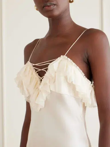 Ulla Johnson Elaria Ruched Silk Maxi Dress | Thumbnail 4 Ulla Johnson Elaria Ruched Silk Maxi Dress | Thumbnail 4