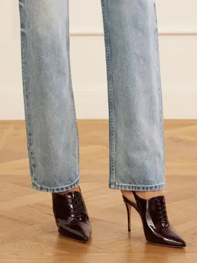 Jennifer Chamandi Lucio 105 Patent Leather Slingback Pumps | Thumbnail 2 Jennifer Chamandi Lucio 105 Patent Leather Slingback Pumps | Thumbnail 2