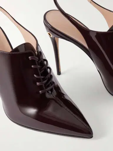 Jennifer Chamandi Lucio 105 Patent Leather Slingback Pumps | Thumbnail 5 Jennifer Chamandi Lucio 105 Patent Leather Slingback Pumps | Thumbnail 5