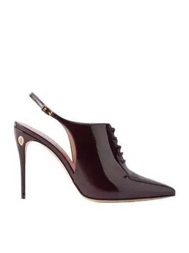 Jennifer Chamandi Lucio 105 Patent Leather Slingback Pumps | Thumbnail 1 Jennifer Chamandi Lucio 105 Patent Leather Slingback Pumps | Thumbnail 1