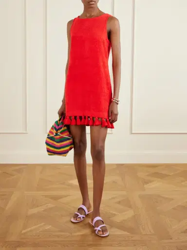 Cap d’Antibes Manon Cotton-terry Mini Dress | Thumbnail 2 Cap d’Antibes Manon Cotton-terry Mini Dress | Thumbnail 2