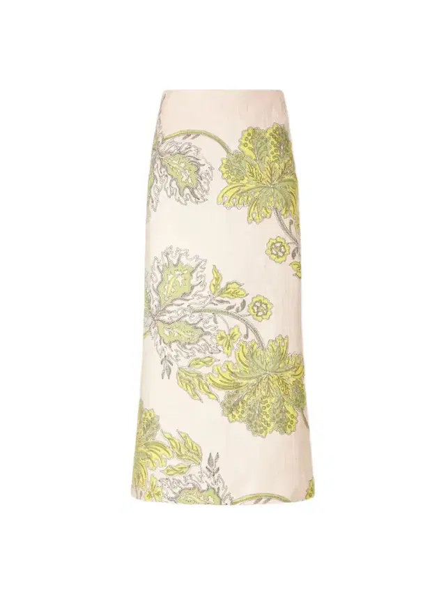 La DoubleJ Floral-print Textured Cotton-blend Midi Skirt