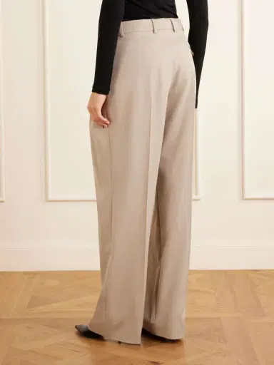 Stella McCartney Pleated Wool-twill Straight-leg Pants | Thumbnail 4