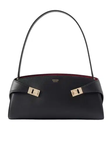 Ferragamo Hug Leather Shoulder Bag | Thumbnail 1 Ferragamo Hug Leather Shoulder Bag | Thumbnail 1