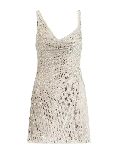 Self-Portrait Embellished Draped Tulle Mini Dress | Thumbnail 1