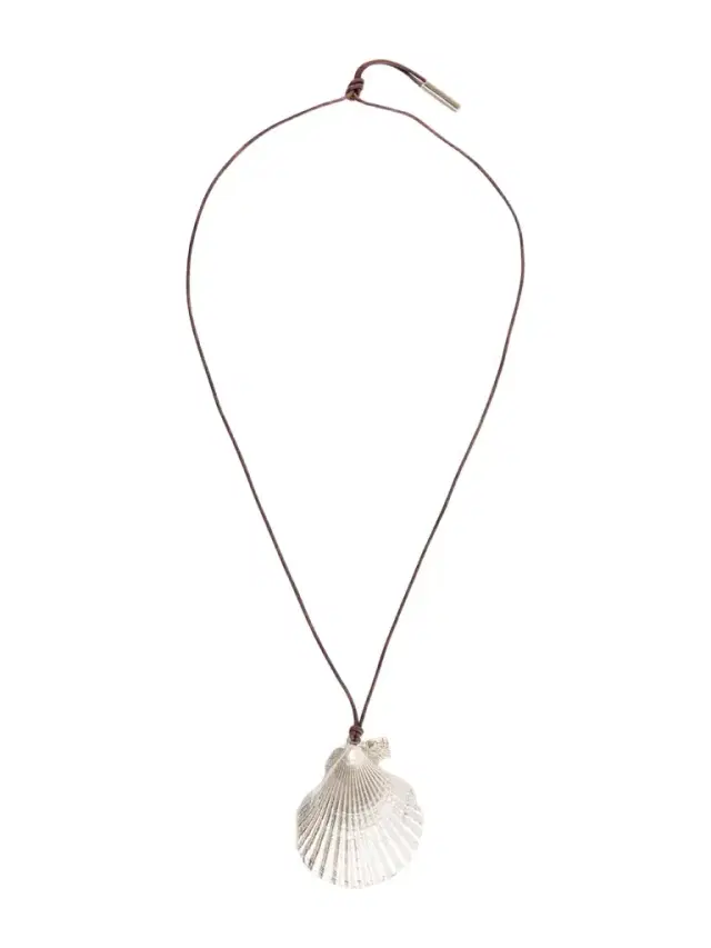 Loren Stewart Sea Chalice Sterling Silver And Leather Cord Necklace