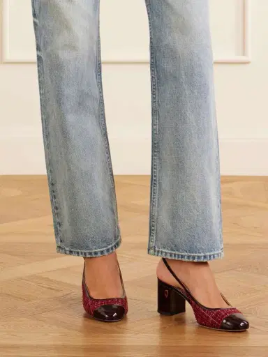 Jennifer Chamandi Mattia 65 Leather-trimmed Tweed Pumps | Thumbnail 6 Jennifer Chamandi Mattia 65 Leather-trimmed Tweed Pumps | Thumbnail 6