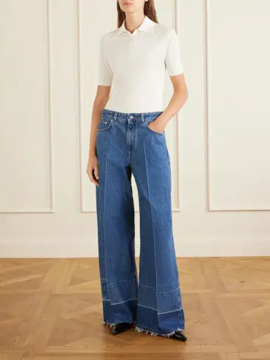 Givenchy Cropped Cotton-blend Polo Shirt | Thumbnail 2 Givenchy Cropped Cotton-blend Polo Shirt | Thumbnail 2
