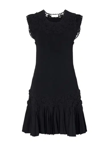 Ulla Johnson Noemie Crochet-trimmed Ribbed Mini Dress | Thumbnail 1