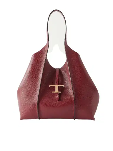 Tod's T Medium Textured-leather Shoulder Bag | Thumbnail 1