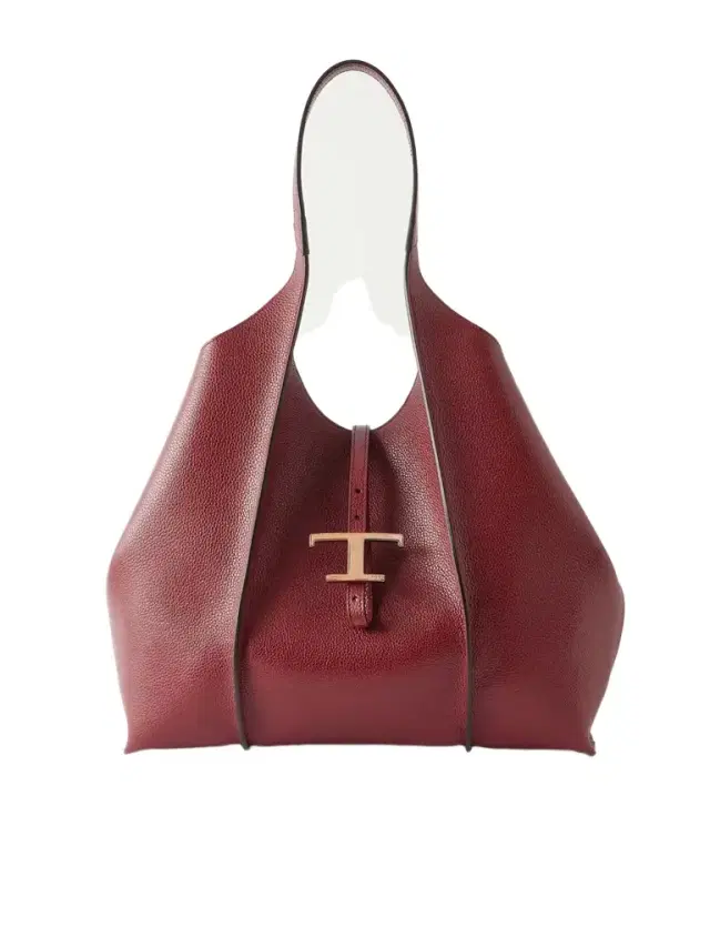 Tod's T Medium Textured-leather Shoulder Bag