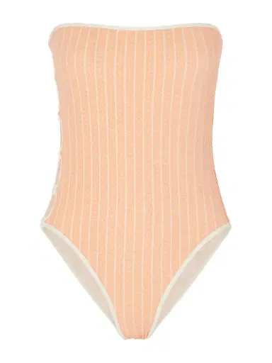Eres Golden Embellished Cut-out Jacquard Swimsuit | Thumbnail 1 Eres Golden Embellished Cut-out Jacquard Swimsuit | Thumbnail 1