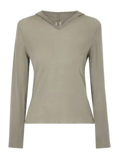 Rick Owens Cropped Cotton-jersey Hooded T-shirt | Thumbnail 1