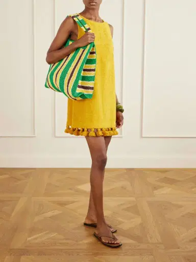 Loeffler Randall Sol Striped Woven Raffia Tote Bag | Thumbnail 3 Loeffler Randall Sol Striped Woven Raffia Tote Bag | Thumbnail 3