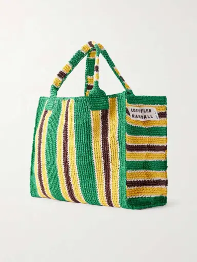 Loeffler Randall Sol Striped Woven Raffia Tote Bag | Thumbnail 4 Loeffler Randall Sol Striped Woven Raffia Tote Bag | Thumbnail 4