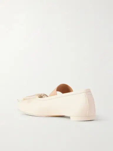 MM6 MAISON MARGIELA Bow-detailed Leather Ballet Flats | Thumbnail 3 MM6 MAISON MARGIELA Bow-detailed Leather Ballet Flats | Thumbnail 3