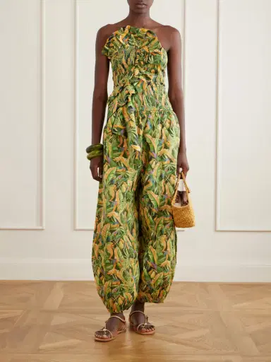 Farm Rio Parrot Printed Balloon Cotton Pants | Thumbnail 2 Farm Rio Parrot Printed Balloon Cotton Pants | Thumbnail 2