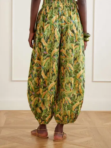 Farm Rio Parrot Printed Balloon Cotton Pants | Thumbnail 4 Farm Rio Parrot Printed Balloon Cotton Pants | Thumbnail 4