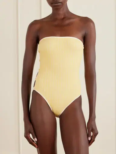 Eres Golden Cut-out Jacquard Swimsuit | Thumbnail 2