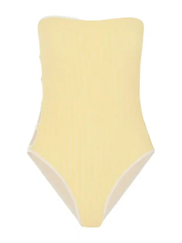 Golden Cut-out Jacquard Swimsuit