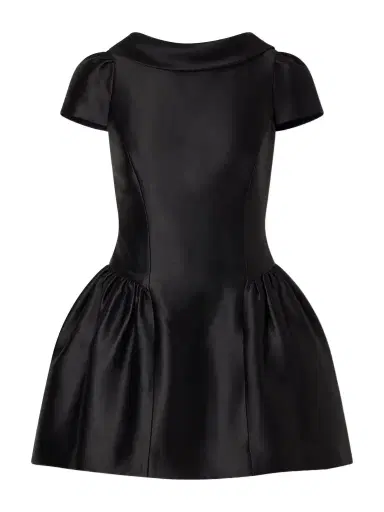 Self-Portrait Gathered Taffeta Mini Dress | Thumbnail 1