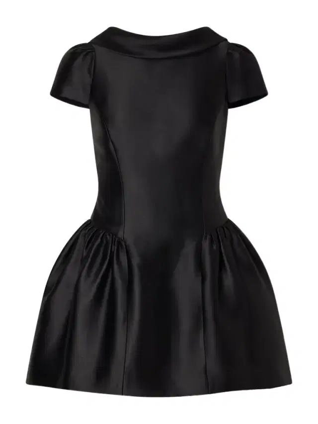 Gathered Taffeta Mini Dress