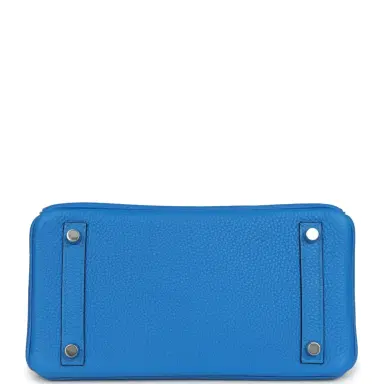 HERMÈS Hermes Birkin 25 Bleu Hydra Togo Palladium Hardware | Thumbnail 6 HERMÈS Hermes Birkin 25 Bleu Hydra Togo Palladium Hardware | Thumbnail 6