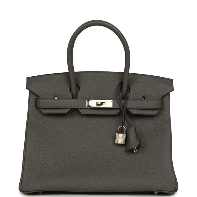hermes Hermes Birkin 30 Etain Togo Palladium Hardware