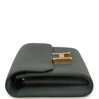 HERMÈS Hermes Constance Wallet To Go Vert Amande Evercolor Gold Hardware | Thumbnail 3 HERMÈS Hermes Constance Wallet To Go Vert Amande Evercolor Gold Hardware | Thumbnail 3