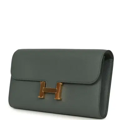 HERMÈS Hermes Constance Wallet To Go Vert Amande Evercolor Gold Hardware | Thumbnail 5 HERMÈS Hermes Constance Wallet To Go Vert Amande Evercolor Gold Hardware | Thumbnail 5