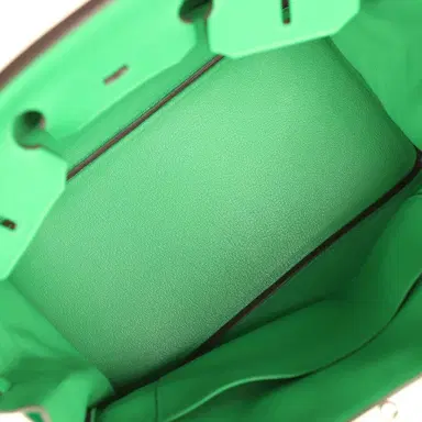 HERMÈS Pre-owned Hermes Birkin 35 Bambou Togo Palladium Hardware | Thumbnail 8 HERMÈS Pre-owned Hermes Birkin 35 Bambou Togo Palladium Hardware | Thumbnail 8