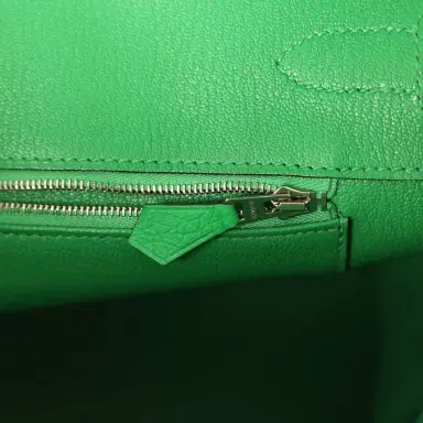 HERMÈS Pre-owned Hermes Birkin 35 Bambou Togo Palladium Hardware | Thumbnail 9 HERMÈS Pre-owned Hermes Birkin 35 Bambou Togo Palladium Hardware | Thumbnail 9