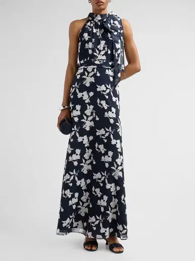 SACHIN & BABI Women's Diana Floral Chiffon Gown - Navy Venetia Petal - Size 6 | Thumbnail 2 SACHIN & BABI Women's Diana Floral Chiffon Gown - Navy Venetia Petal - Size 6 | Thumbnail 2