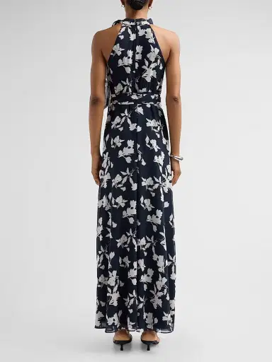 SACHIN & BABI Women's Diana Floral Chiffon Gown - Navy Venetia Petal - Size 6 | Thumbnail 3 SACHIN & BABI Women's Diana Floral Chiffon Gown - Navy Venetia Petal - Size 6 | Thumbnail 3