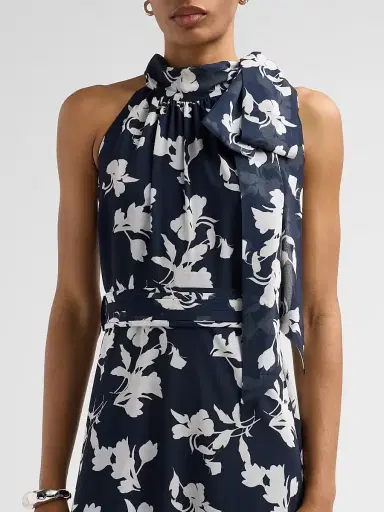 SACHIN & BABI Women's Diana Floral Chiffon Gown - Navy Venetia Petal - Size 6 | Thumbnail 5 SACHIN & BABI Women's Diana Floral Chiffon Gown - Navy Venetia Petal - Size 6 | Thumbnail 5