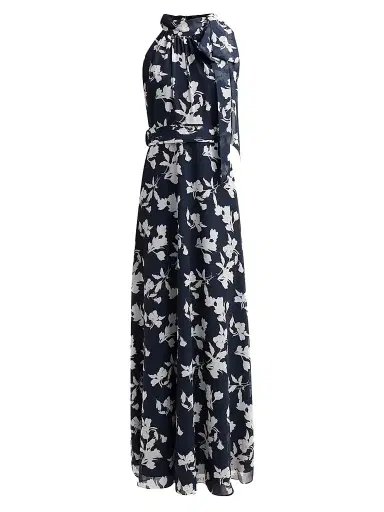 SACHIN & BABI Women's Diana Floral Chiffon Gown - Navy Venetia Petal - Size 6 | Thumbnail 1 SACHIN & BABI Women's Diana Floral Chiffon Gown - Navy Venetia Petal - Size 6 | Thumbnail 1