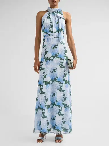 SACHIN & BABI Women's Diana Chiffon Floral Gown | Thumbnail 2 SACHIN & BABI Women's Diana Chiffon Floral Gown | Thumbnail 2