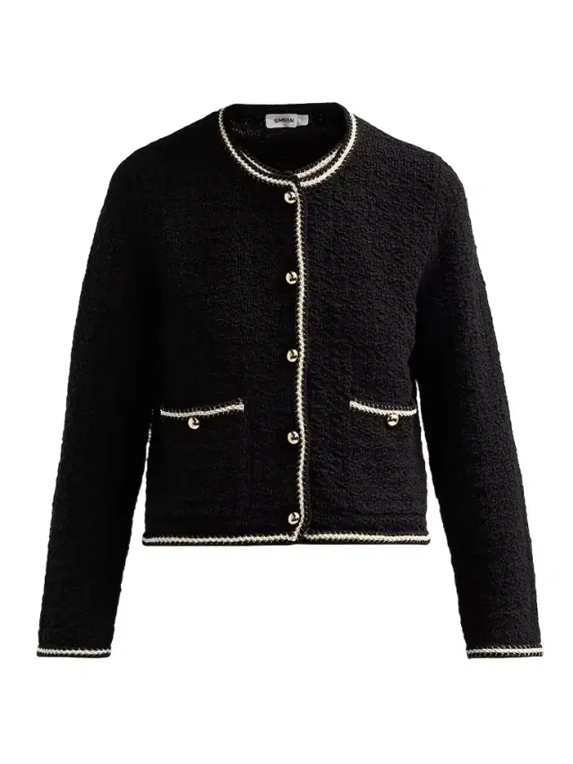 SIMKHAI Women's Anouk Cotton Button-Front Jacket - Black