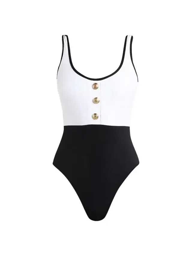 L'Agence Women's Fine Line Mila One-Piece Swimsuit - White