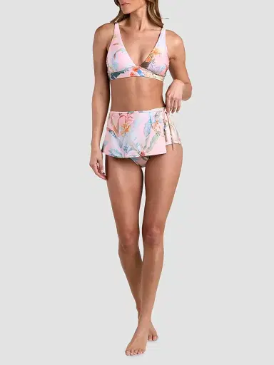 L'AGENCE Women's Colorful Palm Lexi Bikini Top | Thumbnail 2