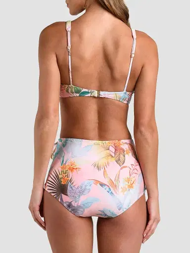 L'AGENCE Women's Colorful Palm Lexi Bikini Top | Thumbnail 3